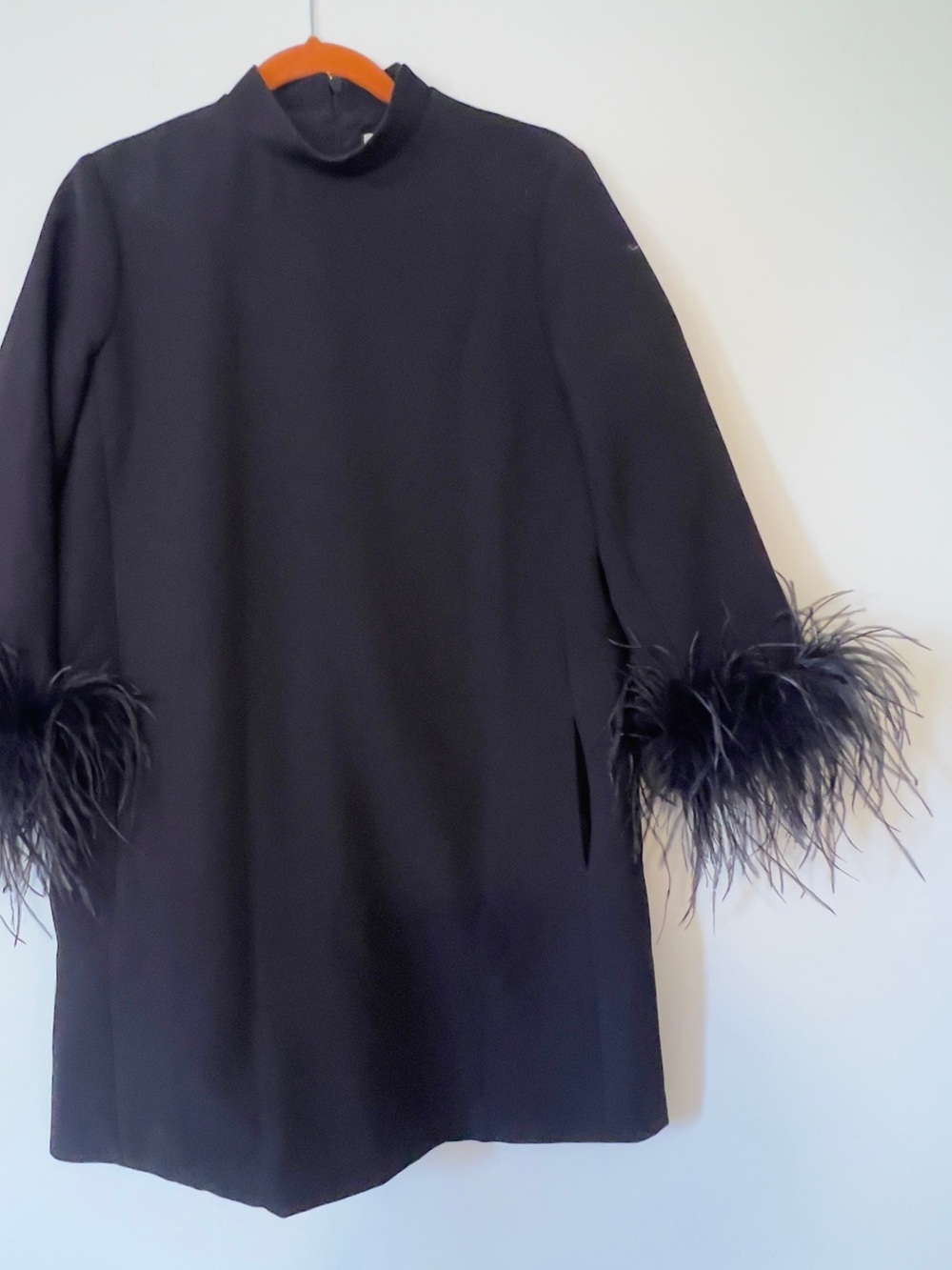 Tuckernuck ostrich cuff dress M